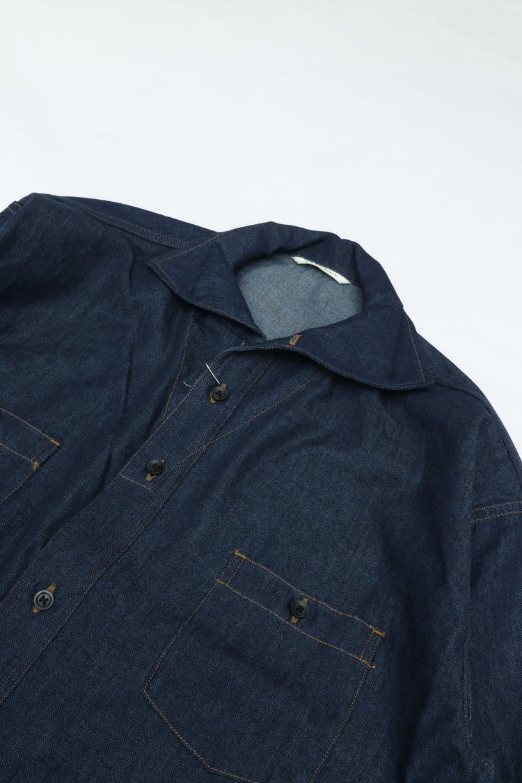 OLD JOE BRAND GATHERED WAIST MARLBORO SHIRTS (Long-sleeve) - 261OJ-SH07 ONYX