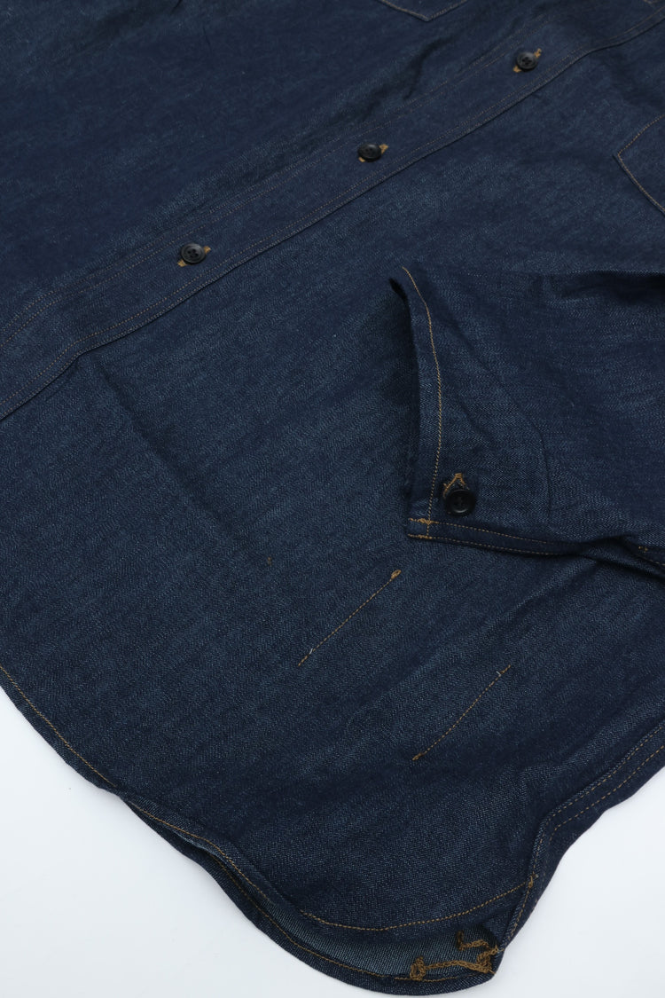 OLD JOE BRAND CAMP COLLAR MARINE SHIRTS Long-Sleeve 261OJ-SH05 INDIGO