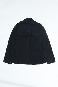OLD JOE BRAND CAMP COLLAR MARINE SHIRTS Long-Sleeve 261OJ-SH05 BLACK