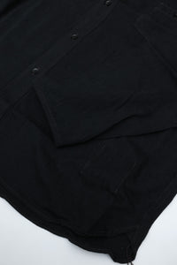 OLD JOE BRAND GATHERED WAIST MARLBORO SHIRTS (Long-sleeve) - 261OJ-SH07 ONYX