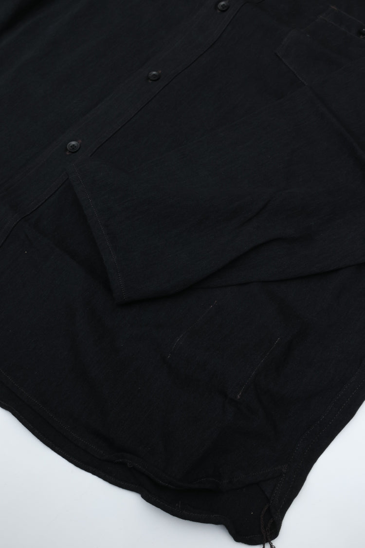 OLD JOE BRAND GATHERED WAIST MARLBORO SHIRTS (Long-sleeve) - 261OJ-SH07 ONYX