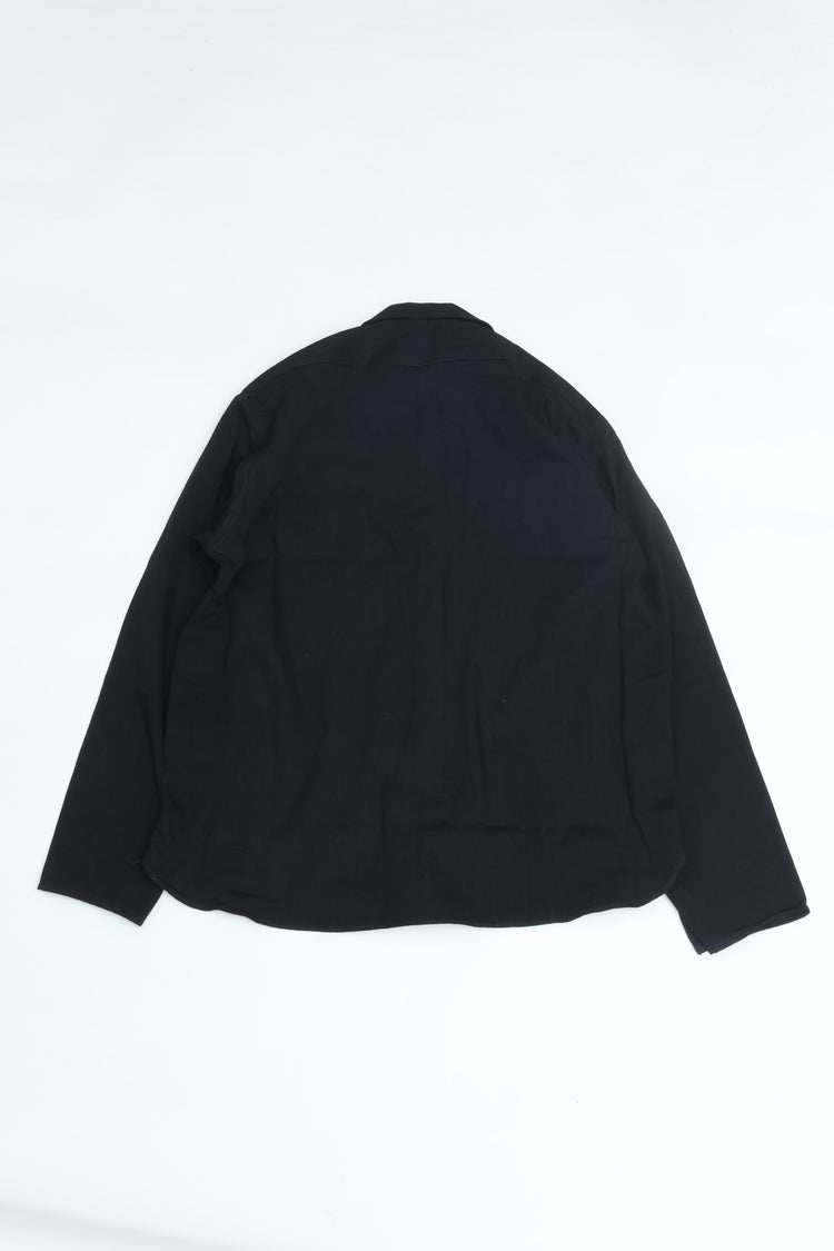 OLD JOE BRAND GATHERED WAIST MARLBORO SHIRTS (Long-sleeve) - 261OJ-SH07 ONYX