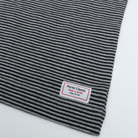 PORTER CLASSIC H/W BEATNIK BORDER OPEN POLO SHIRT GRAY BLACK