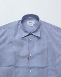 Riprap / FF REGULAR COLLAR SHIRTS SAX/BROWN