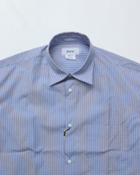 Riprap / FF REGULAR COLLAR SHIRTS SAX/BROWN