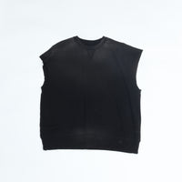 PORTER CLASSIC  H/W OHARIKO GRAFFITI PEACE COTTON KATSU VEST BLACK