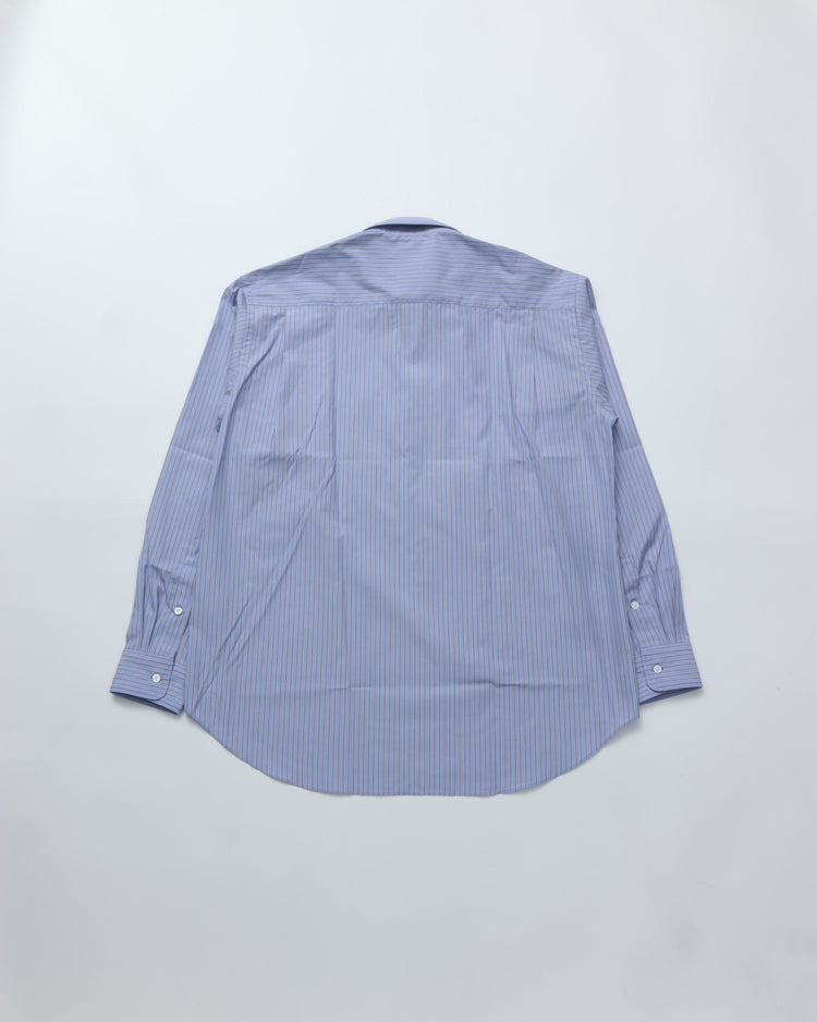Riprap / FF REGULAR COLLAR SHIRTS SAX/BROWN