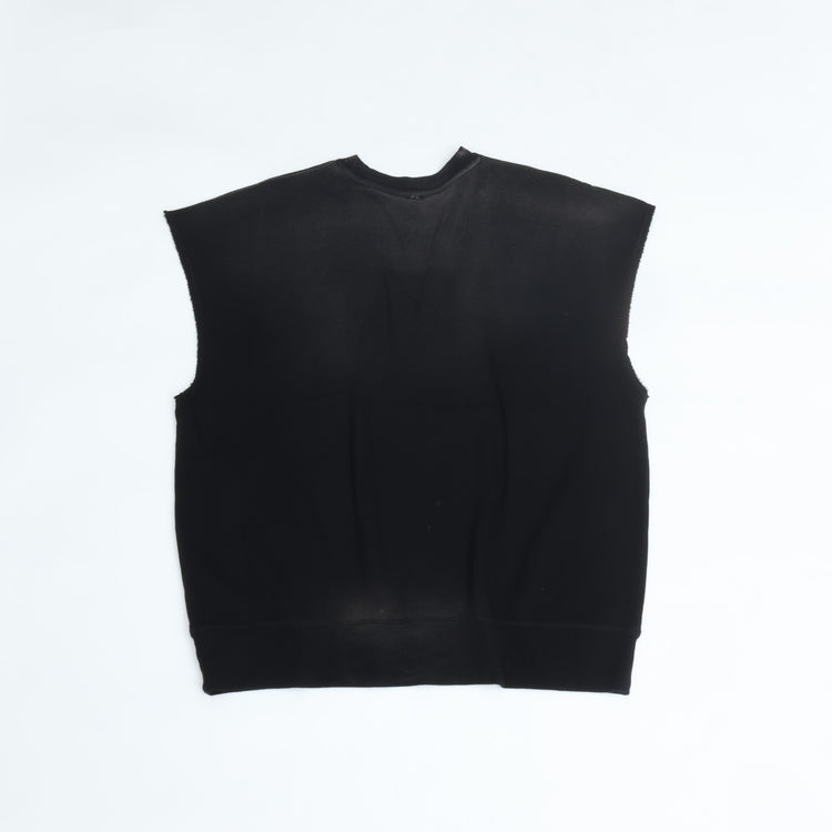 PORTER CLASSIC  H/W OHARIKO GRAFFITI PEACE COTTON KATSU VEST BLACK