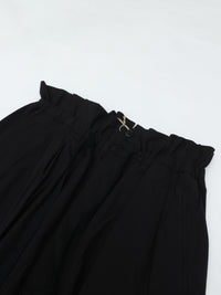HAVERSACK   ポプリンワッシャーシームレスワイドイージーパンツ 862636 BLACK
