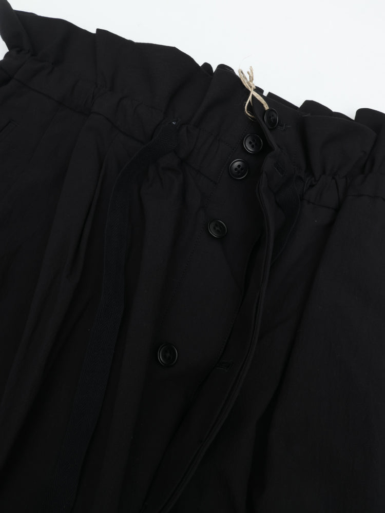 HAVERSACK Poplin Washer Seamless Wide Easy Pants 862636 BLACK