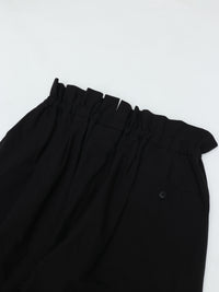 HAVERSACK   ポプリンワッシャーシームレスワイドイージーパンツ 862636 BLACK
