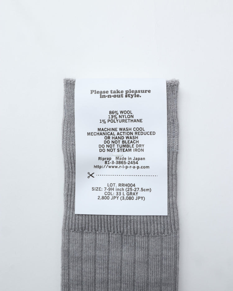 Riprap /  NZ MERINO THREE QUARTERS L GRAY