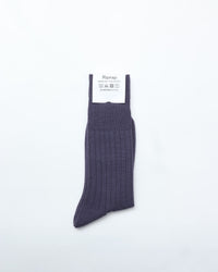 Riprap /  NZ MERINO THREE QUARTERS SMOKE PURPLE