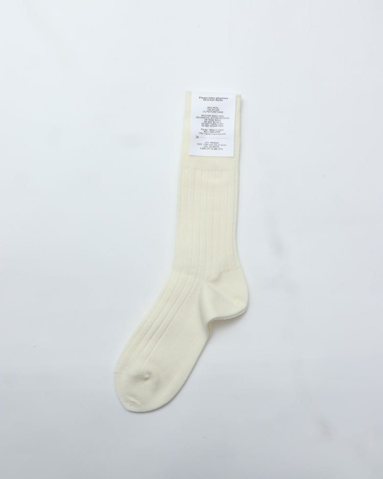 Riprap /  NZ MERINO THREE QUARTERS WHITE