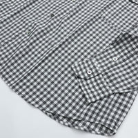 PORTER CLASSIC ROLL UP HEATHER GINGHAM CHECK SHIRT (GIZA 120/2)