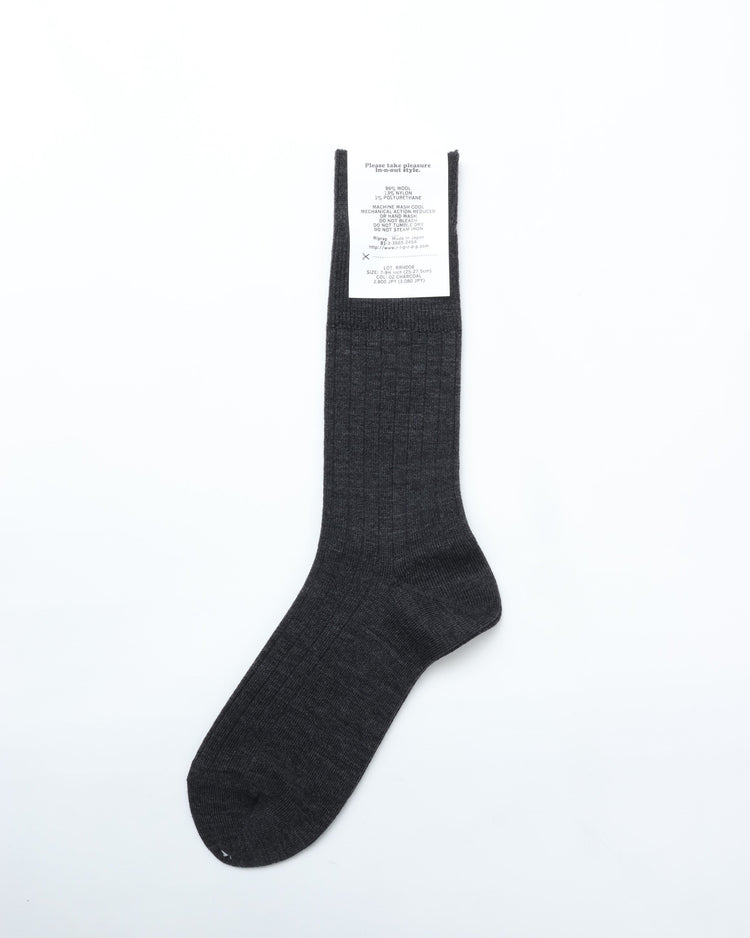 Riprap /  NZ MERINO THREE QUARTERS CHARCOAL