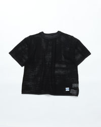 ARMY TWILL  COTTON MESH TEE AM-2613002 BLACK