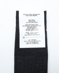 Riprap /  NZ MERINO THREE QUARTERS CHARCOAL