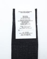 Riprap / NZ MERINO THREE QUARTERS CHARCOAL