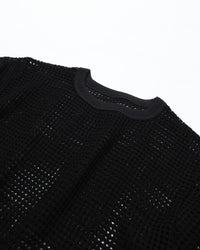 ARMY TWILL  COTTON MESH TEE AM-2613002 BLACK