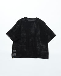 ARMY TWILL  COTTON MESH TEE AM-2613002 BLACK