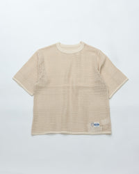 ARMY TWILL  COTTON MESH TEE AM-2613002 ECRU
