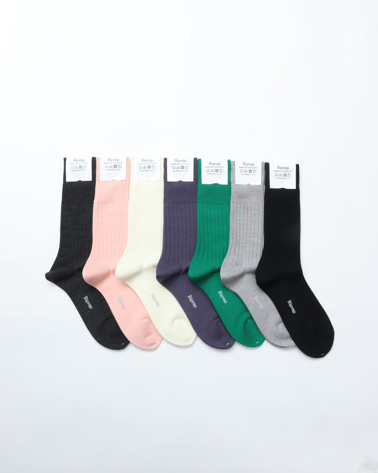 Riprap /  NZ MERINO THREE QUARTERS BLACK