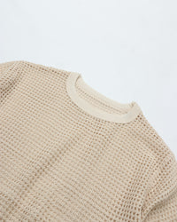 ARMY TWILL  COTTON MESH TEE AM-2613002 ECRU