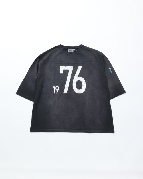GEM SPORTSWEAR / 1976 FOOTBALL TEE BLACK