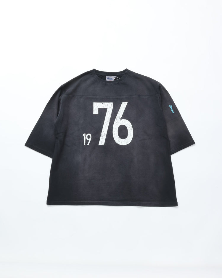 GEM SPORTSWEAR / 1976 FOOTBALL TEE BLACK