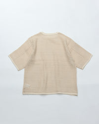 ARMY TWILL  COTTON MESH TEE AM-2613002 ECRU