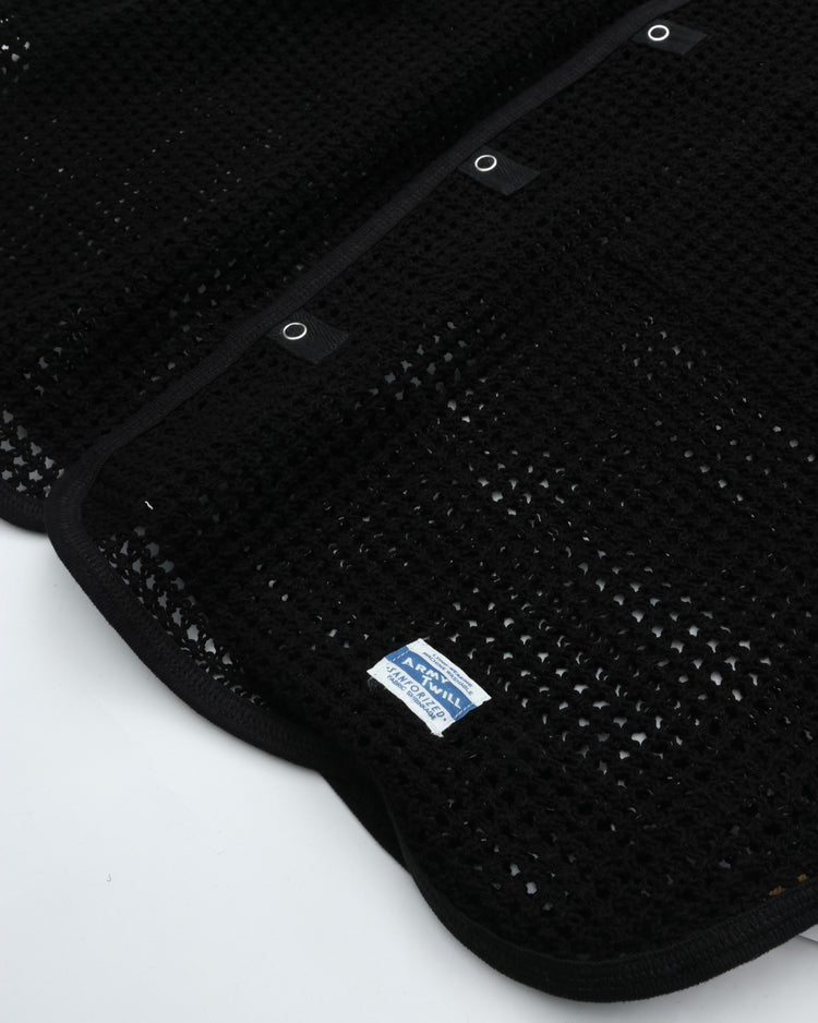 ARMY TWILL  COTTON MESH SHIRT AM-2613003 BLACK