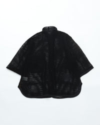 ARMY TWILL  COTTON MESH SHIRT AM-2613003 BLACK