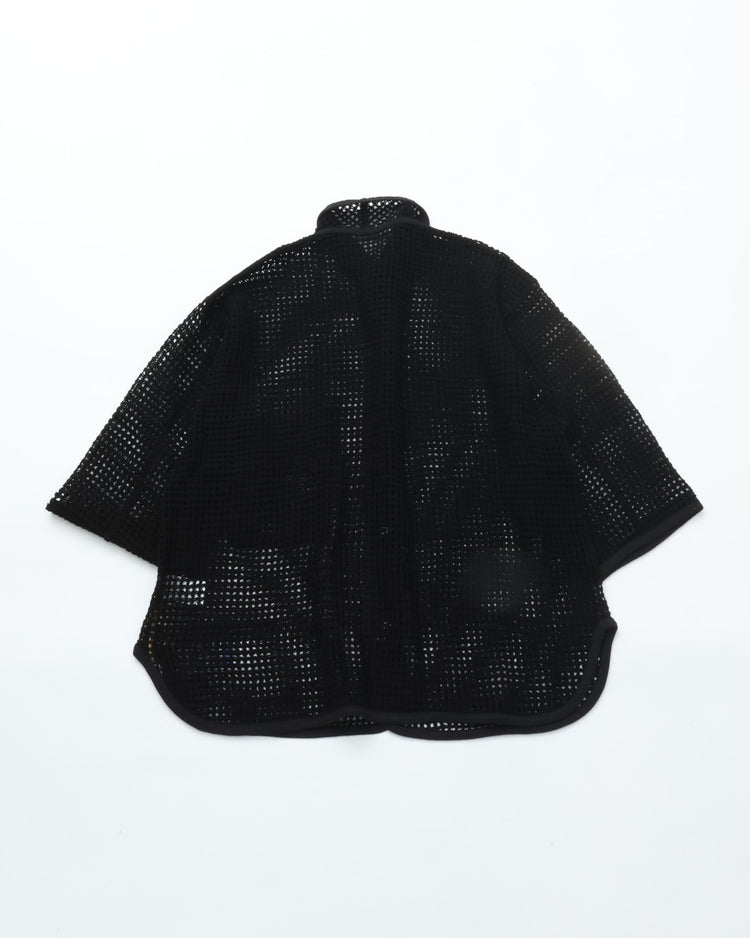 ARMY TWILL  COTTON MESH SHIRT AM-2613003 BLACK