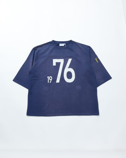GEM SPORTSWEAR / 1976 FOOTBALL TEE NAVY