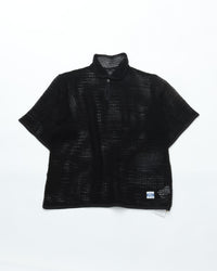ARMY TWILL  COTTON MESH PO SHIRT AM-2613004 BLACK