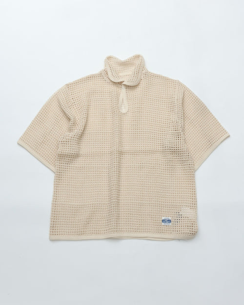 ARMY TWILL  COTTON MESH PO SHIRT AM-2613004 ECRU