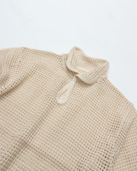 ARMY TWILL  COTTON MESH PO SHIRT AM-2613004 ECRU