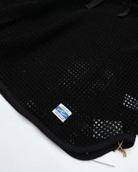 ARMY TWILL  COTTON MESH HOODIE AM-2613001 BLK