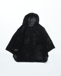 ARMY TWILL  COTTON MESH HOODIE AM-2613001 BLK