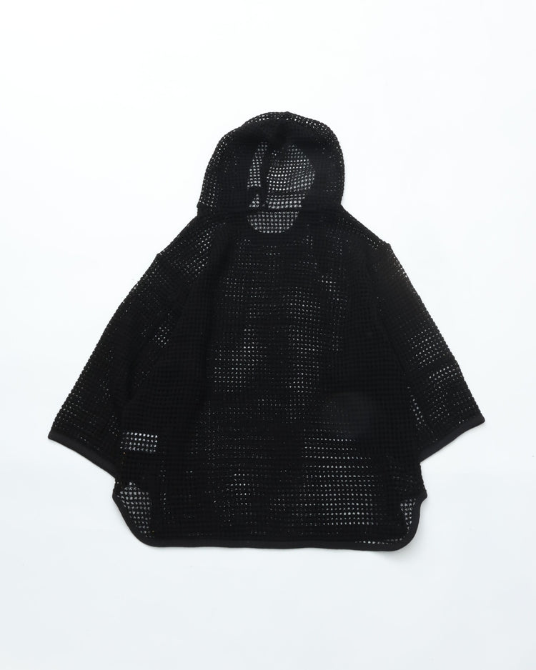ARMY TWILL  COTTON MESH HOODIE AM-2613001 BLK