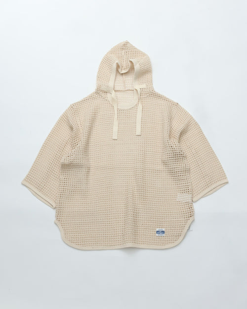 ARMY TWILL  COTTON MESH HOODIE AM-2613001 ECRU