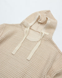 ARMY TWILL  COTTON MESH HOODIE AM-2613001 ECRU