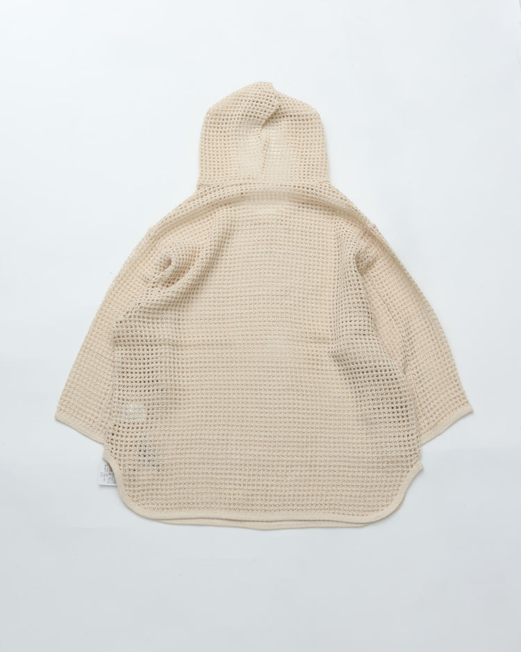 ARMY TWILL  COTTON MESH HOODIE AM-2613001 ECRU