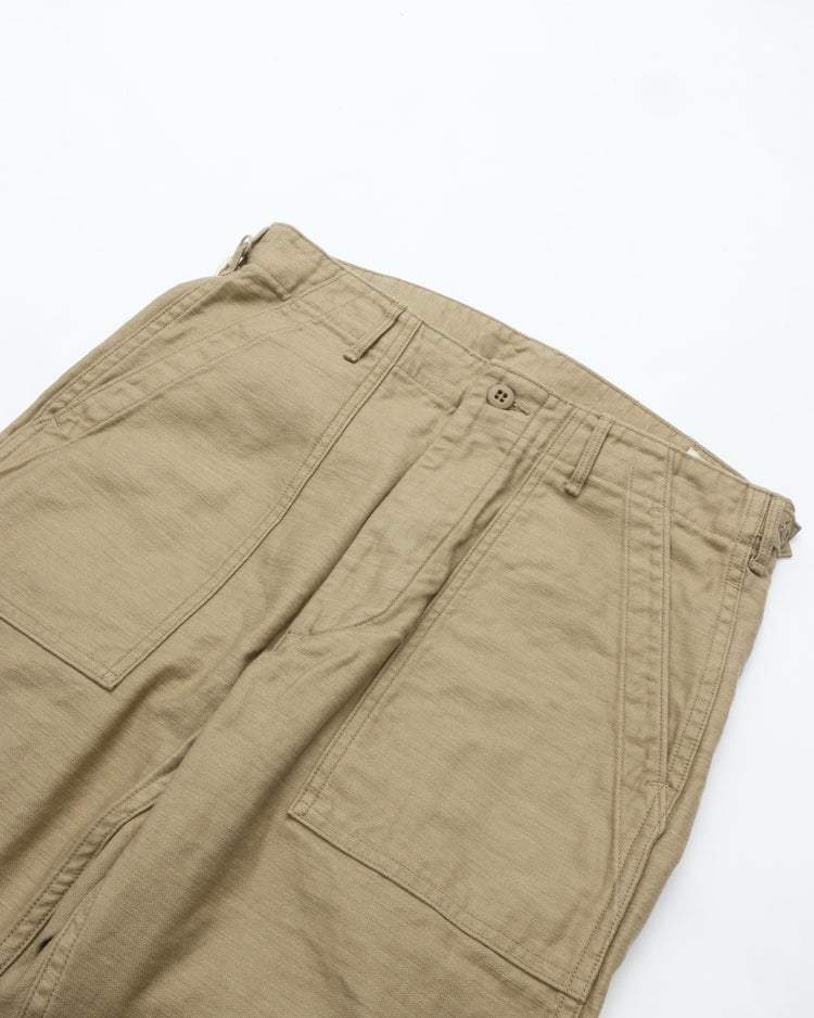 orslow SLIM FIT FATIGUE PANTS SAND BEIGE 01-5032-72