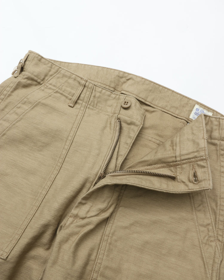 orslow SLIM FIT FATIGUE PANTS SAND BEIGE 01-5032-72