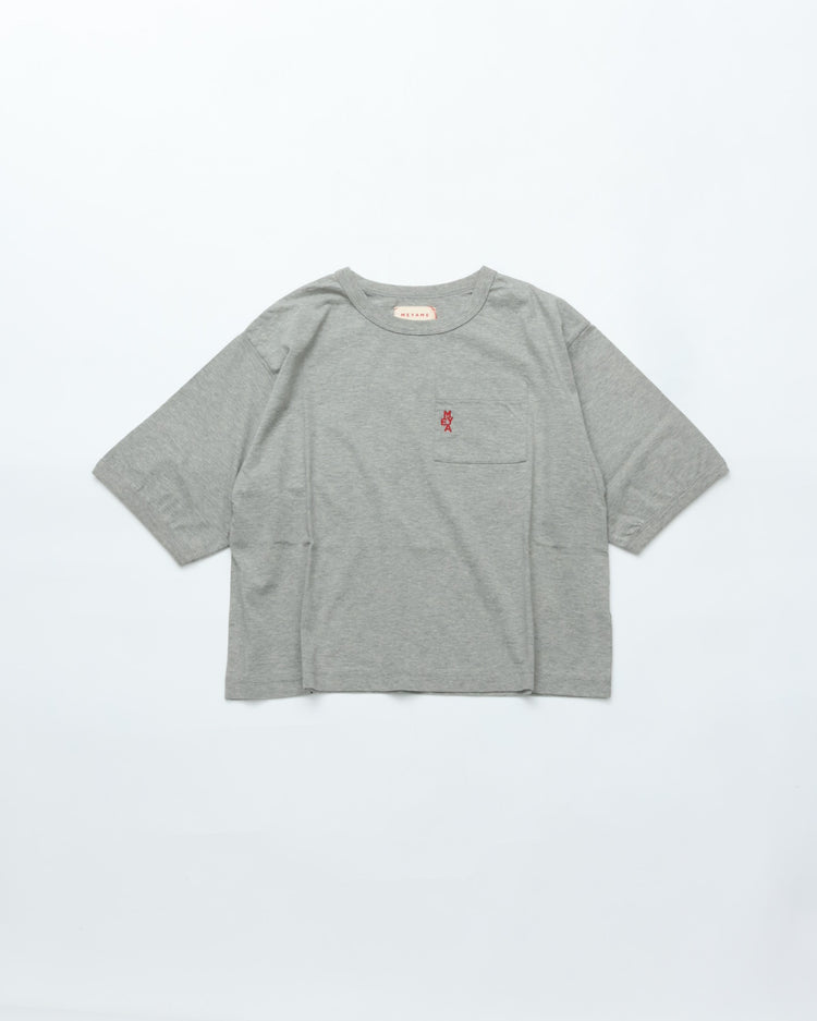 MEYAME  EMBROIDERED POCKET TEE MEY-2436 GREY