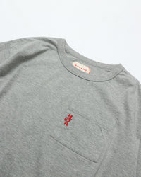 MEYAME  EMBROIDERED POCKET TEE MEY-2436 GREY