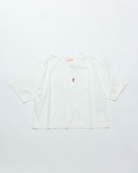 MEYAME  EMBROIDERED POCKET TEE MEY-2436 WHITE