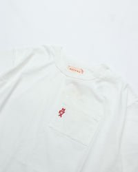 MEYAME  EMBROIDERED POCKET TEE MEY-2436 WHITE